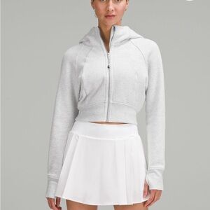 Scuba Full Zipped Cropped Hoodie